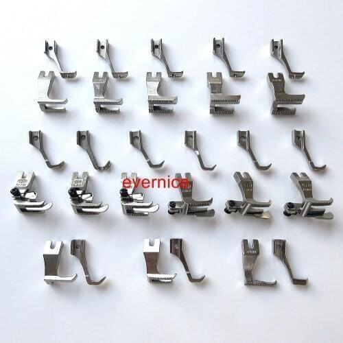 14 Sets Walking Piping & Welting Zipper Feet For Tacsew Gc6-6 Wimsew 3300