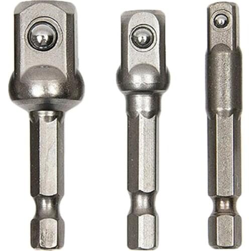 3pcs Hex Shank Drive Screwdriver Drill Bit Electric Socket Wrench Adapter