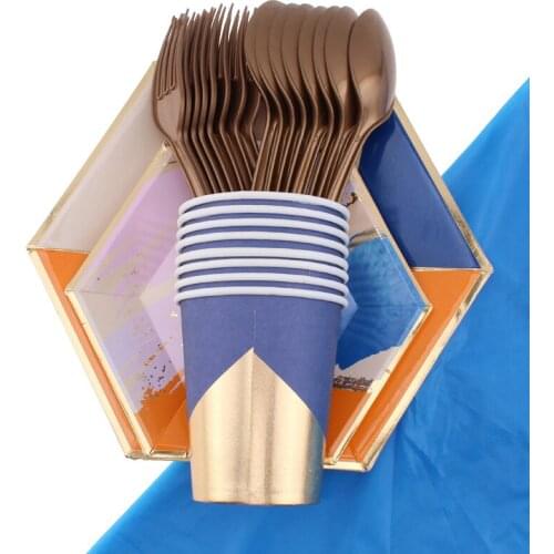 45Pcs/Set Graffiti Pastel Theme Party Tableware Baby Shower Party Layout Napkins Cups Plates Disposable Tableware Party Supplies