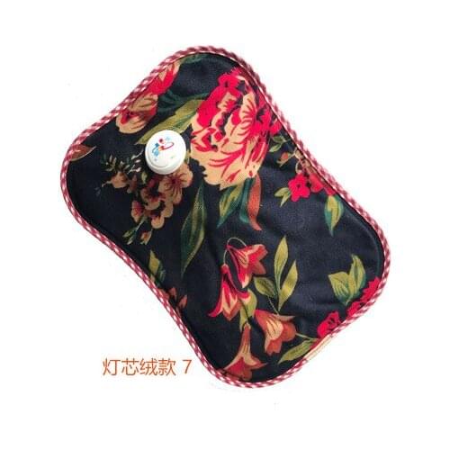 Free shipping explosion-proof warm hands warm feet Corduroy Charging Electric Hot-water bag hot water bottle without water