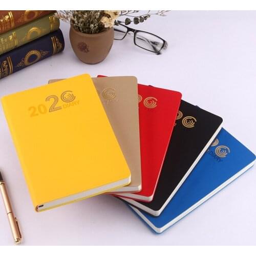 2020 new schedule this efficiency manual notebook diary book ledger calendar custom logo notepad A5