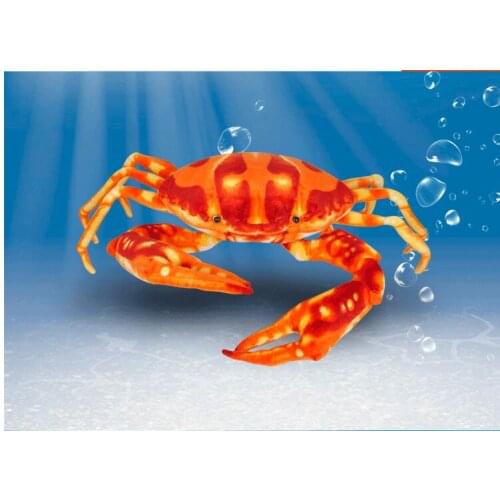Big lovely plush simulation crab toy creative orange crab doll gift about 80cm 271