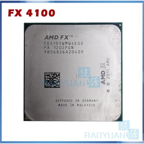 AMD FX4100 3.6GHz Quad-Core CPU Processor FX 4100 FD4100WMW4KGU 95W Socket AM3