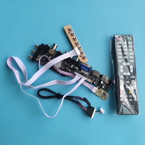 For LTN156AT05-U09/LTN156AT05 panel screen 1366X768 DVB-T/C DVB-T2 Digital LCD TV Controller Board driver USB AV VGA HDMI 40pin