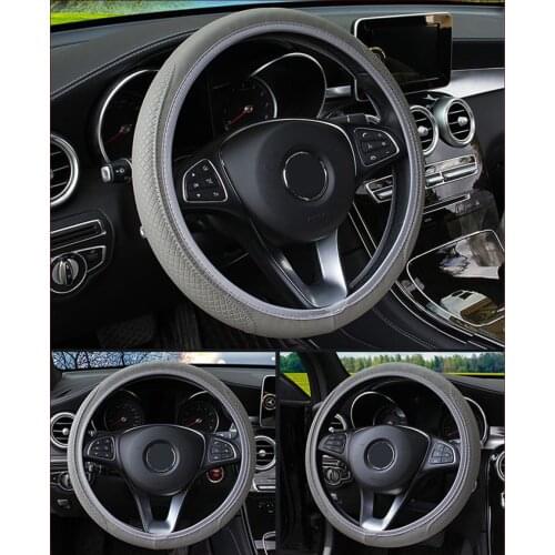 Breathable Leather Anti-Slip Car Steering Wheel Cover For Honda Spirior Fit Civic Accord City CB400 CRV Jazz HRV Car Styling