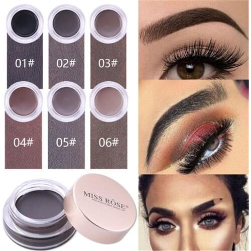 6 Color Eyebrow Dye Gel Waterproof Shadow for Eye Brow Long Lasting Tint Shade Make Up Paint Pomade Cosmetic Natural