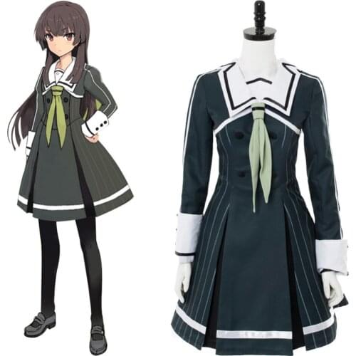 HISTOYE The Toji No Miko Costume Jūjō Hiyori Cosplay Clothing College Style Skirt for Women Halloween Costume Party