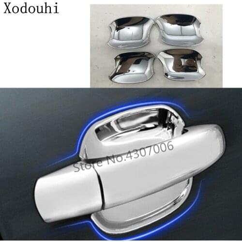 Car Body Cover Styling Detector Frame Outside Panel Trim Door Bowl 4pcs For VW Audi Q5 L Q5L 2018 2019 2020