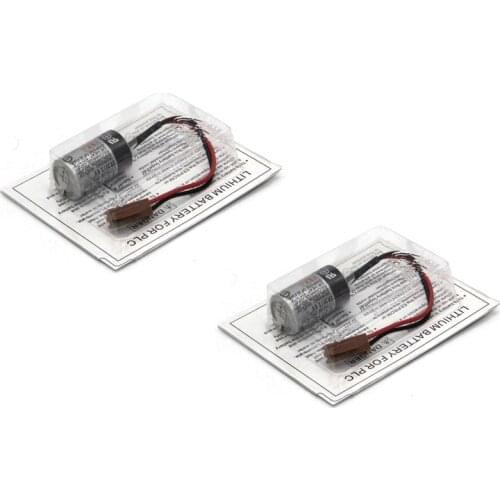 Lot 2pcs Genuine New For TOSHIBA ER3V/3.6V JZSPBA01 ER3V 3.6V 1000mAh JZSP-BA01 PLC Industrial Lithium Battery Pack with Plug