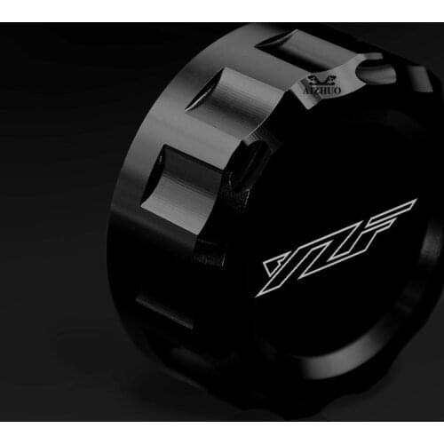 Motorcycle CNC Aluminum Rear Brake Fluid Reservoir Cover Cap FOR YAHAMA YZF R1 R6 R3 R15 YZF-R1 YZF-R6 2009-2013 2010 2012