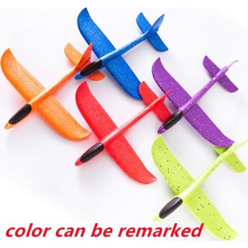 2pcs/48cm Foam Hand Throwing Airplanes toy Flight Mode Glider Inertia Planes Model Aircraft Planes for Kids Outdoor Sport