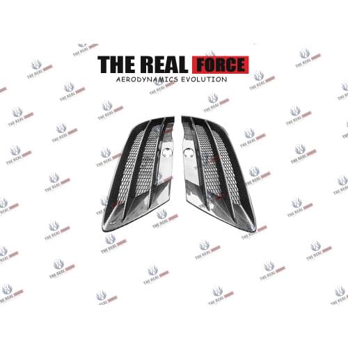 Suitable For 07-15 Audi R8 V8 V10 Carbon Fiber Front Bumper Air Vent Frame Trim Cover