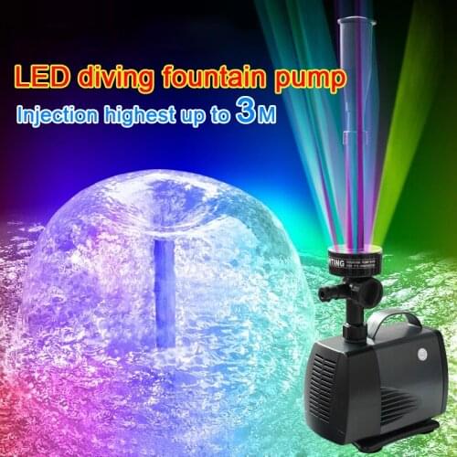 40W/45W 3500l/h LED flashing light submersible water pump fountain pump fountain maker fish pond garden pool