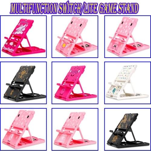 Adjustable Holder Foldable Plastic Game Chassis Portable Bracket Playstand Base Cradle Stand Support for Nintendo Switch /lite