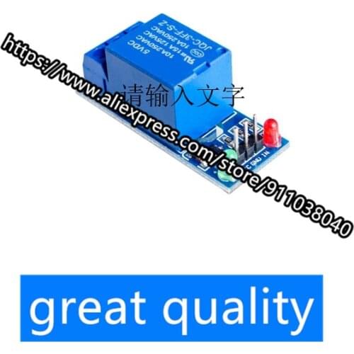 5pcs/lot New 1 way relay module 5V low level trigger high ground level relay expansion board