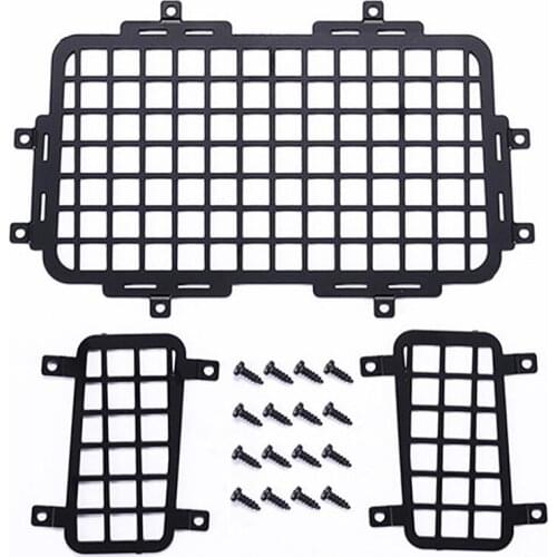 Stainless Steel Car Rear Window Mesh DIY for MN Defender D90 RC Car Parts Accessories