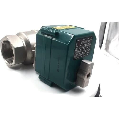 Spike Stainless Steel Motorized Industrial Water Control Automatic Ball Valve for 12V Two Way