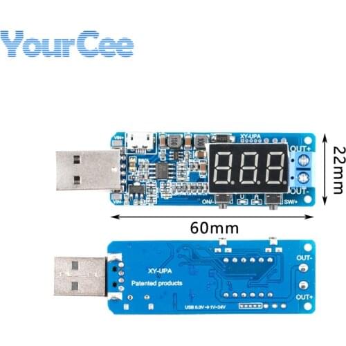 USB Step UP Step Down Desktop Power Supply Module Adjustable Boost Buck Converter Board Module 5V to 3.3V 9V 12V 24V