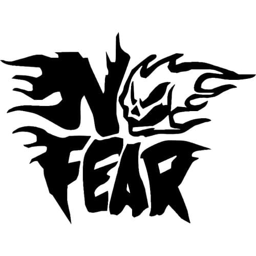 12*16cm NO FEAR Vinyl Car Sticker Funny Car Window Bumper Novelty JDM Drift Vinyl Decal Sticker Car Sticker
