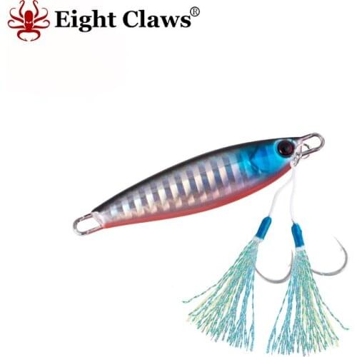 30g Eight Claws glow fishing metal casting jigs lures metal spoon fishing lure hard bait lures top artificial fishing tackles