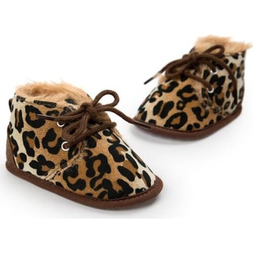 Winter warm baby cotton shoes baby soft bottom non-slip toddler cotton shoes with anti-fall baby cotton shoes