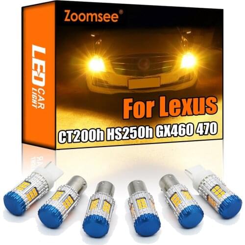 Zoomsee Canbus For Lexus CT200h HS250h GX GX460 GX470 No Hyper Flash Error Auto LED Front Rear Turn Signal Light Indicator Bulb