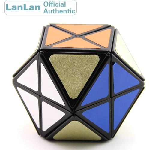 LanLan 12 Axis Tetradecahedral Magic Cube Helicopter Speed Puzzle Antistress Brain Teasers Educational Toys For Children