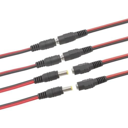 5.5 x 2.1mm DC Power Male Female Connector DC Jack Pulg Cable Adapter 12V 3A 5.5*2.1mm DC Adapter For Camera CCTV LED Strip
