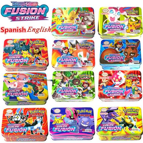 42/102pcs Set Of GX MEGA Shiny Pokemon Card Game Against Metal Point Card Trading Card Game Children Pokemon Toy Set