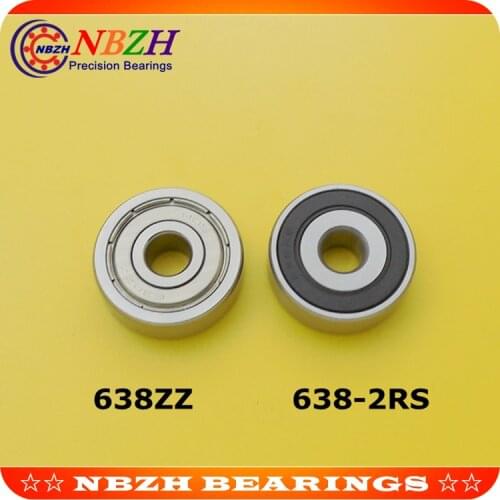 638 638ZZ 638RS 638-2Z 638Z 638-2RS ZZ RS RZ 2RZ deep groove ball bearing 8x28x9mm miniature bearing 8*28*9