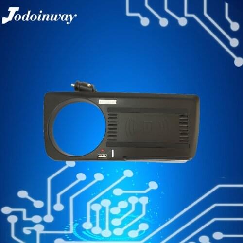 Phone holder qi wireless charger for BMW 5 Series F10 F18 520 530 535 2016 2017 charging bracket for iphone se fast charge stand