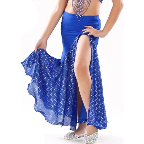 Children Dancewear Kids Belly Dancing Clothes Flare Long Maxi Skirts Chiffon Skirt Professional Belly Dance Skirt for Girls