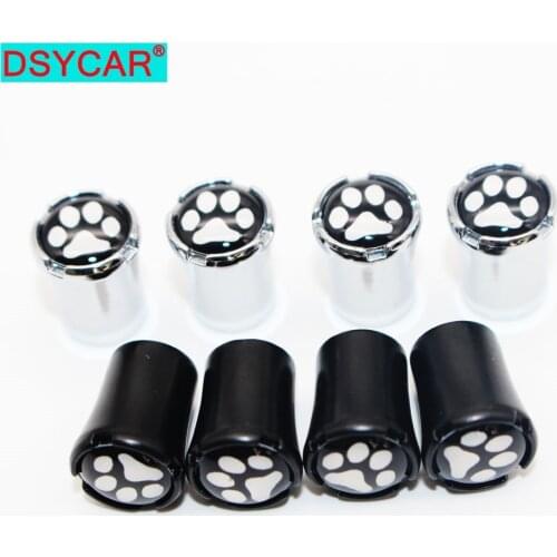 DSYCAR 4Pcs/Set Car Styling Zinc Alloy Car Tire Valve Caps Wheel Tires Tire Stem Air Cap Airtight Covers