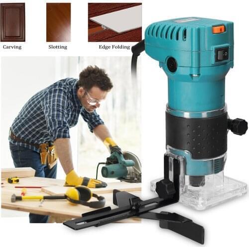 Speed Adjustable Woodworking Electric Trimming Electromechanical Wood Milling Engraving Slotting Brushed Motor Wood Router