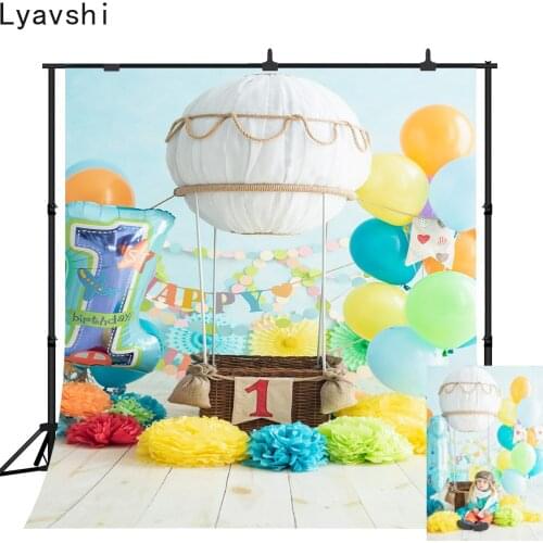 Lyavshi Baby 1st Birthday Party Photography Background Photographic Backdrop Photo Studio one first year boys party decor