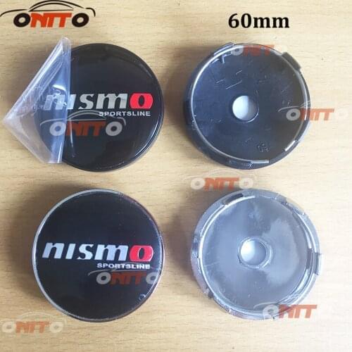 4pcs/set 56mm 60mm for Nismo Wheel Hub Center Cap Badge Wheel Dust-proof Covers Emblem Car Decoration