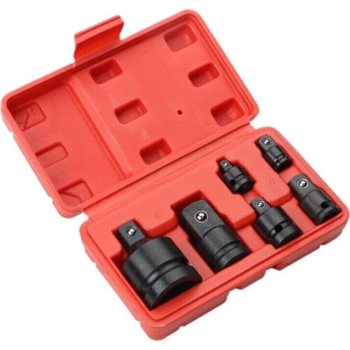 Hot 6PCS Impact Reducer & Sleeve Adapter Socket Wrench 1/4 1/2 3/8 3/4 Drive Air Ratchet Breaker Drive Spanner Set