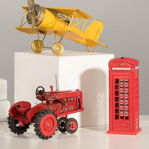 London phone booth coin bank piggy bank piggy bank red metal phone booth box WY606
