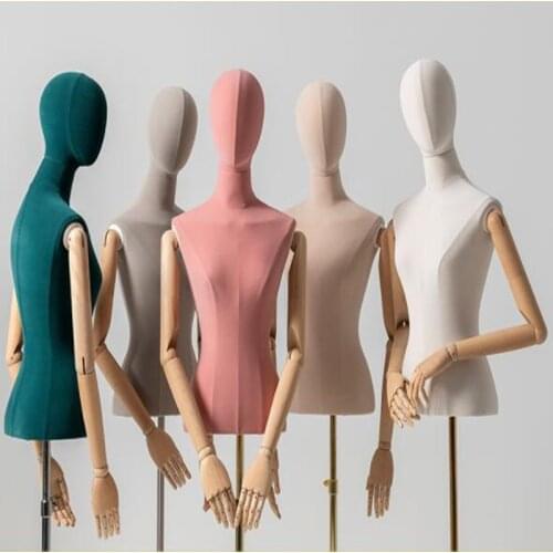 Fashion Wood Arm Color Female Full Mannequin Body Stand Dress Cloth Jewelry Flexible Women,Adjustable Rack,Doll 1pc D405