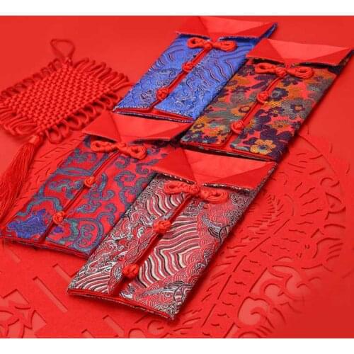 New Year Of The Ox Red Packet Cloth Art Red Packet Bag Wedding Embroidery Gift Seal High-end Red Packet 2021