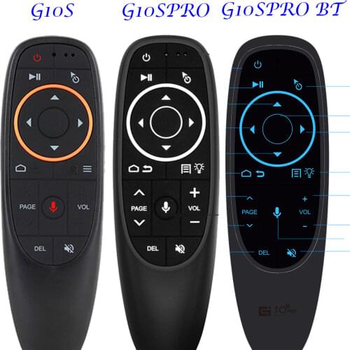 G10S Pro Voice Remote Control 2.4G Wireless Air Mouse with Gyro Sensing Mini Wireless Backlit VS G10 For Android tv box PC