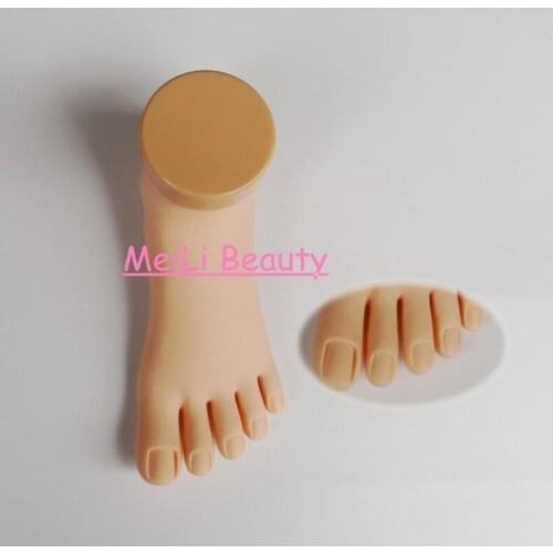 RoYun Tattoo Permanent Makeup Toe Nail Soft Plastic Training Practice Fake Skin Foot