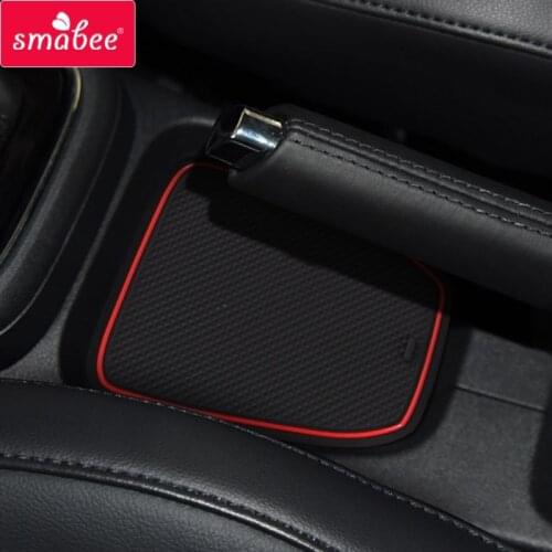Smabee Non-Slip Gate Slot Cup Mat for VOLKSWAGON VENTO Interior Accessories Anti-Slip Pad Rubber Coaster Car Sticker Cup Holder
