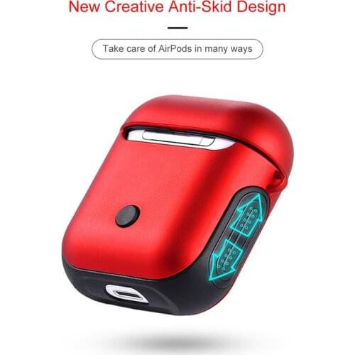 Natrberg Luxe Case Voor Airpods Case Hybrid Siliconen Bumper Hard Draadloze Oortelefoon Cover Voor Apple Air Pods Airpod 2 Case