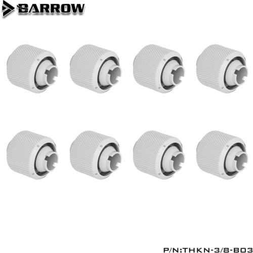 Barrow Hose Fitting Use for Inside Diameter 9.5mm +Outside Diameter 12.7 Soft Tube 3/8"ID X 1/2"OD Tubing Compression Fitting