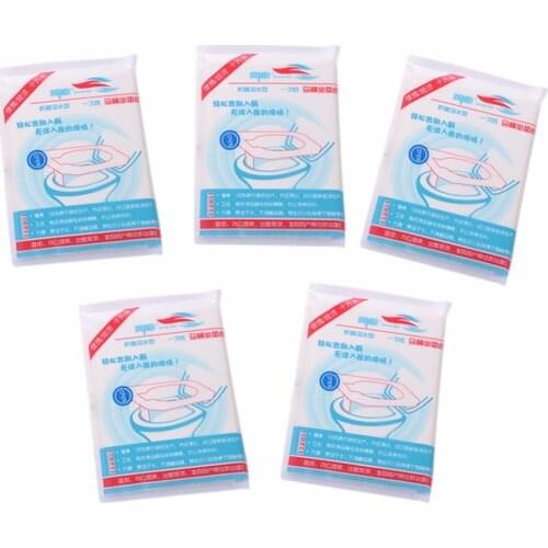 50Pcs/Pack Disposable Toilet Seat Cover Mat 100% Waterproof Toilet Paper Pad For Travel Camping Bathroom Accessiories