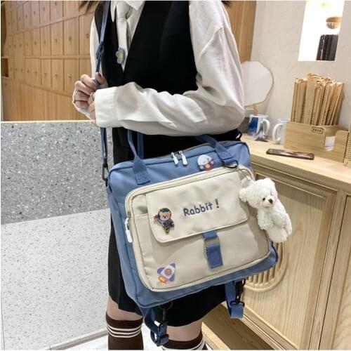 Japanese Girls Fashion Bag High Quality Nylon Bag School Bags For Teenage Girls Kawaii Backpack Crossbody Bags Women Mochila Bag
