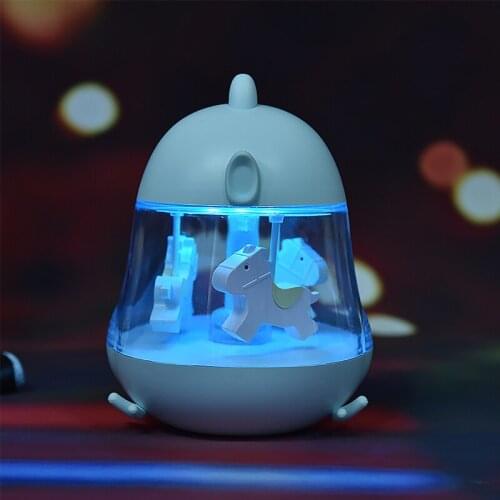 USB Charging Trojan Music Light Bedroom Nursing Bedside Sleep Light Girl Heart Dream Rotating Romantic Music Atmosphere Light