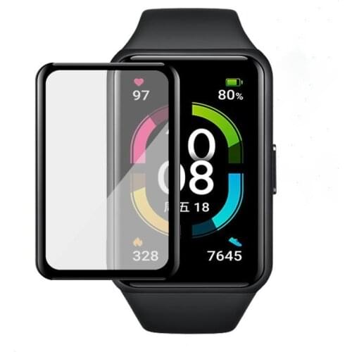 3D Screen Protector For Huawei Honor Band 6 Film Strap Huawei Smart Watch Full Soft Protective Glass Huawei Glory Bracelet Film