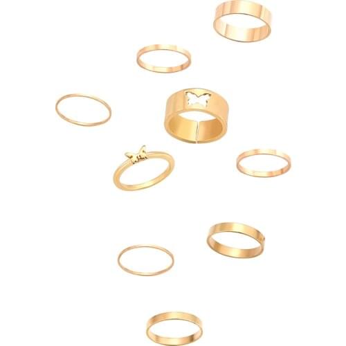 VG 6YM The New Moon Butterfly Dinosaur Aircraft Ladies Ring Fashion Female Birthday Present Jewelry Dropshipping Gifts